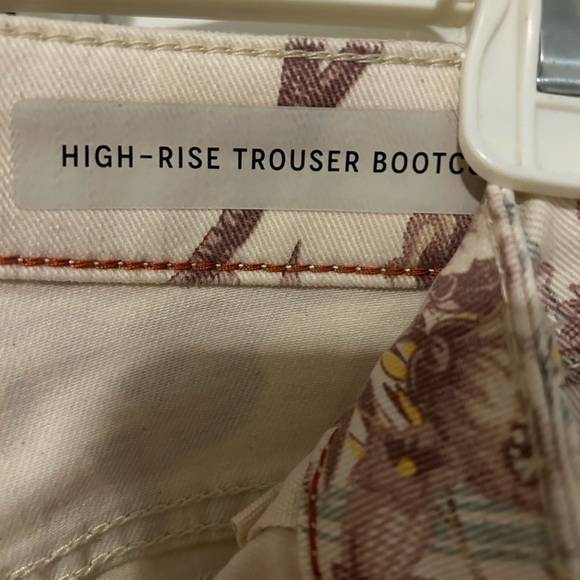 Anthropologie Pilcro & The Letterpress The High Rise Trouser Bootcut Floral 25R - Picture 2 of 8